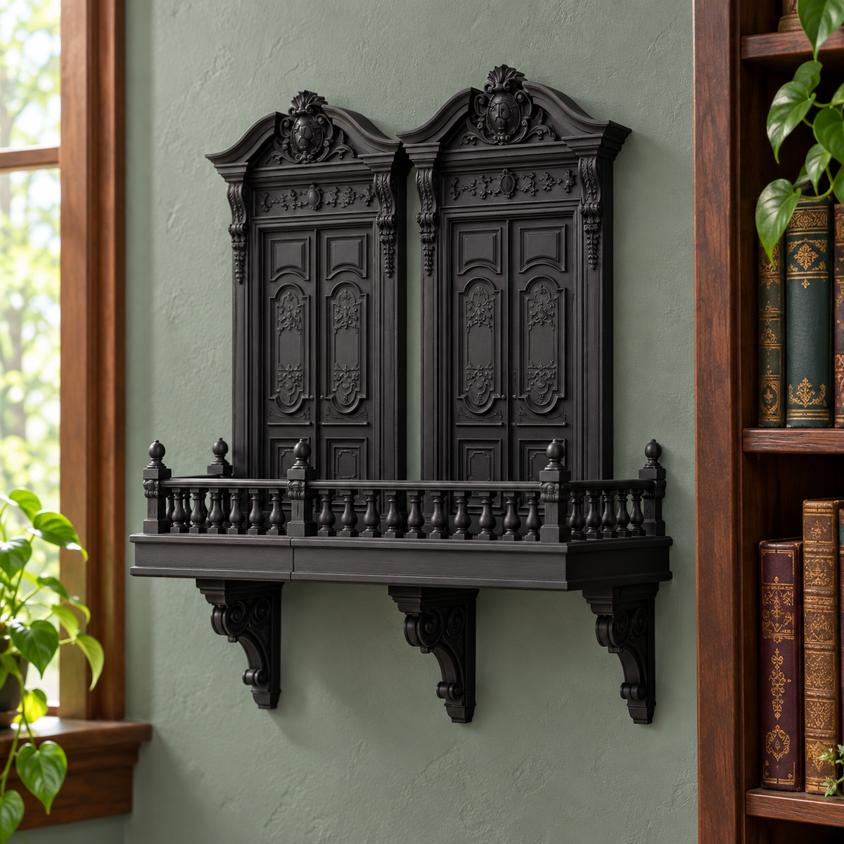 Gothic Arch Wall Shelf