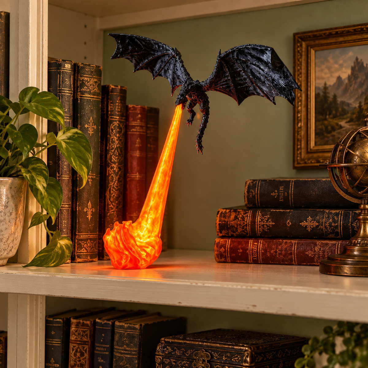 Firebreather Dragon Lamp
